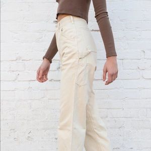 Brandy Tammy Cream Cargo Pants